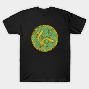 Zodiac Pisces Green T-Shirt